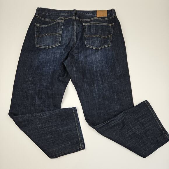 Lucky Brand 329 Classic Straight Fit Men's 40x30 Stretch Dark‎ Wash Denim Blue - Picture 6 of 10